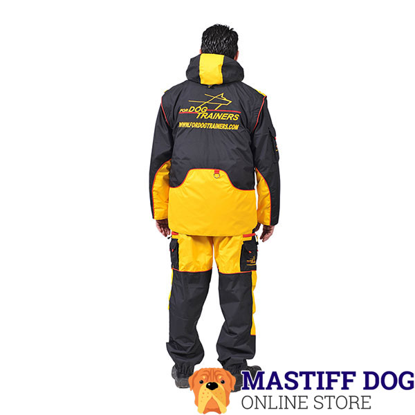 Membrane Fabric Training Suit with a Few Pockets