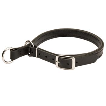 Mastiff Obedience Training Choke  Leather Collar