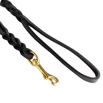 Braided Dog Leash with Snap Hook Easy Connected with Canine Collar for Mastiff