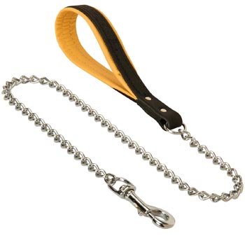 Multipurpose Leather Chain Mastiff Leash